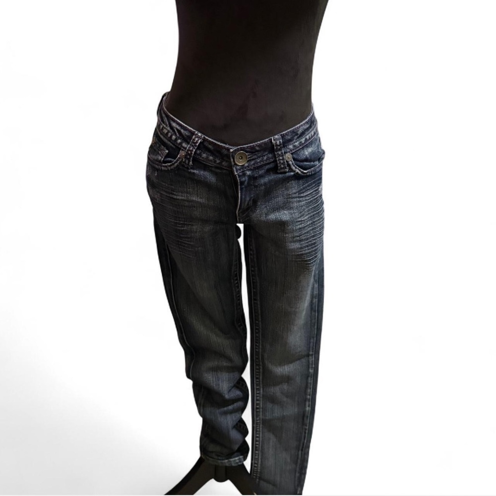 Black Flare Wide Leg Jeans with Distressed Detailing